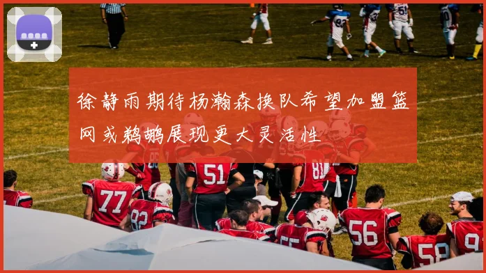 徐静雨期待杨瀚森换队希望加盟篮网或鹈鹕展现更大灵活性